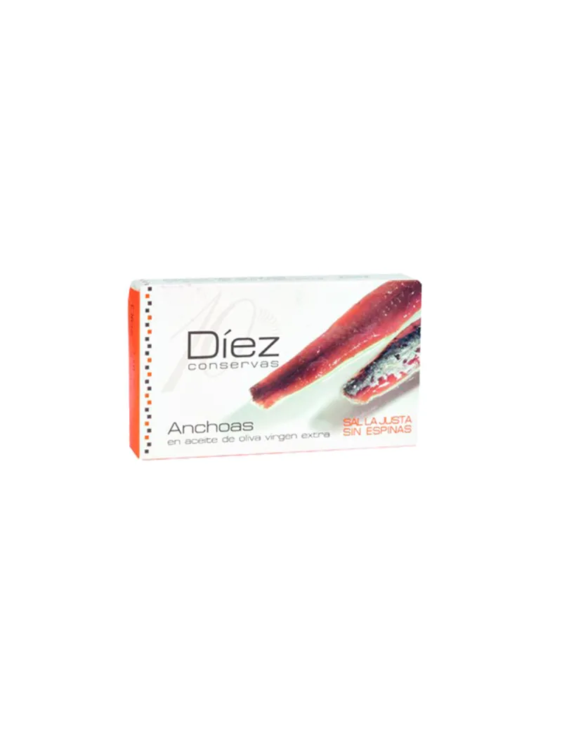 Anchovies in olive oil 48 g 7 fillets Díez Conservas
