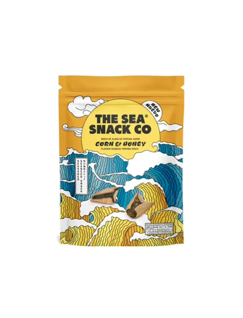 Snack de algas en tempura sabor Corn Et Honey The Sea Snack Co