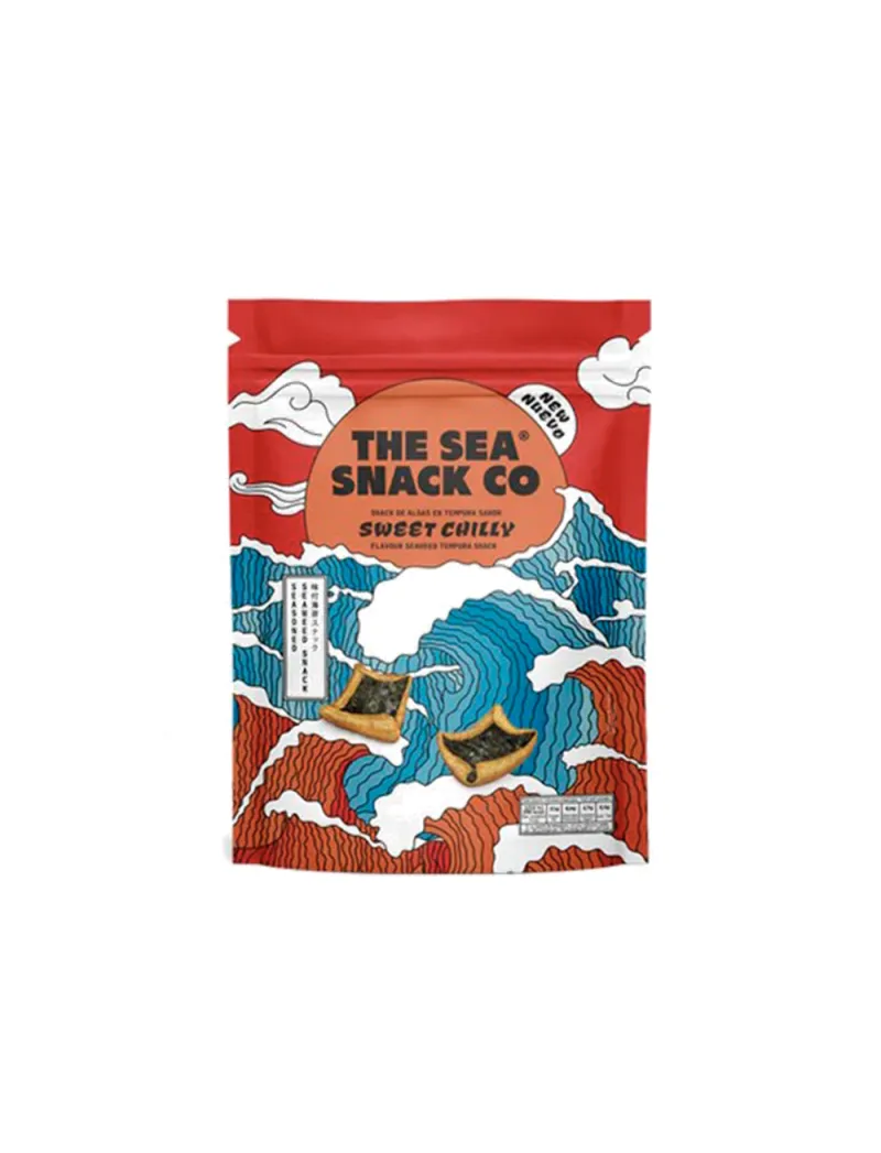 Snack de algas en tempura sabor Sweet Chilli The Sea Snack Co