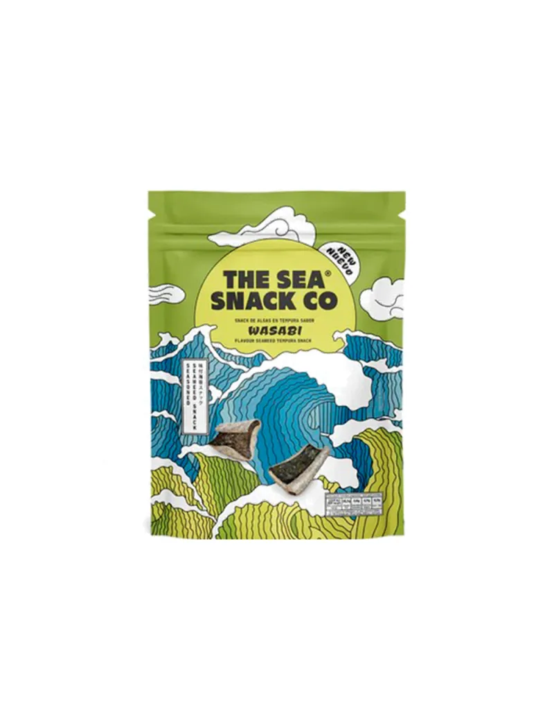 Seaweed tempura snack with Wasabi flavor The Sea Snack Co