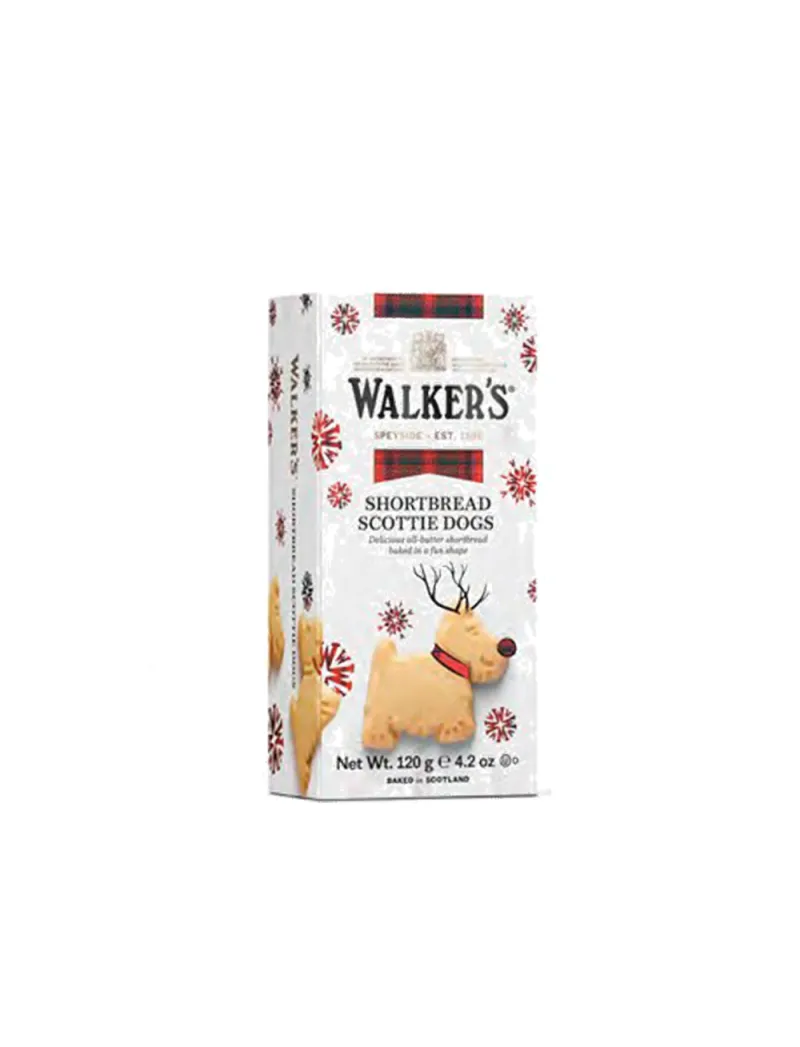 Galletas de mantequilla forma de perro 120g Walker's