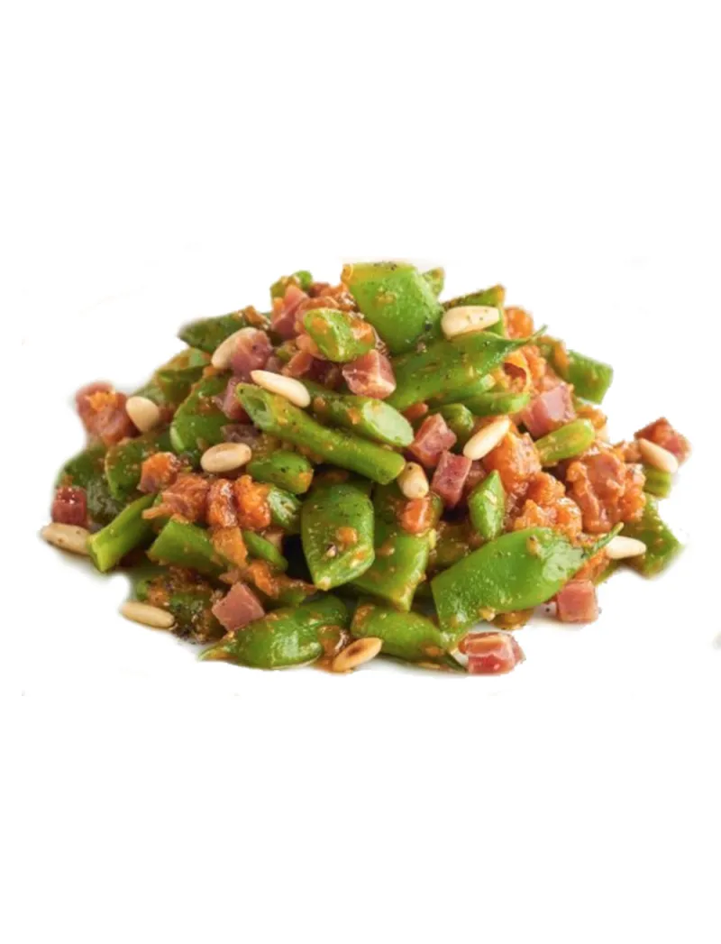 Green Beans with Ham and Garlic