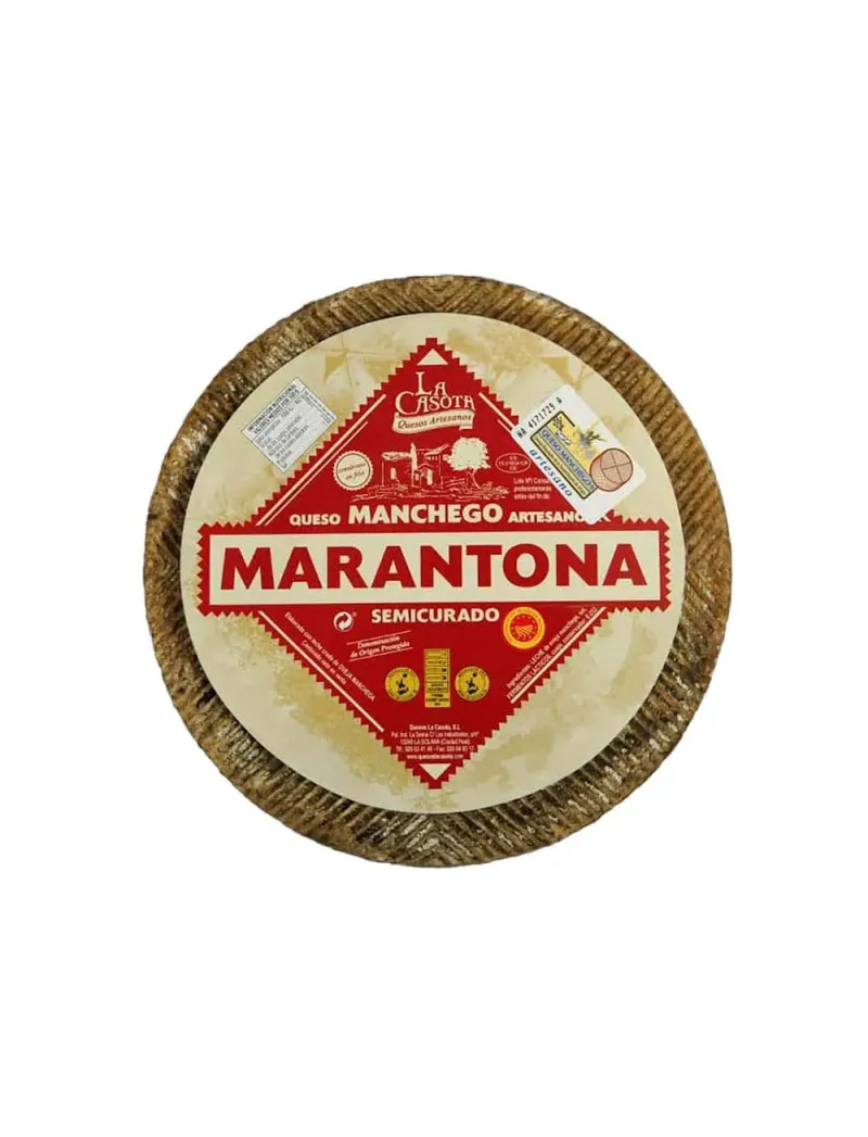 Semicured manchego cheese 1 kg approx. Marantona