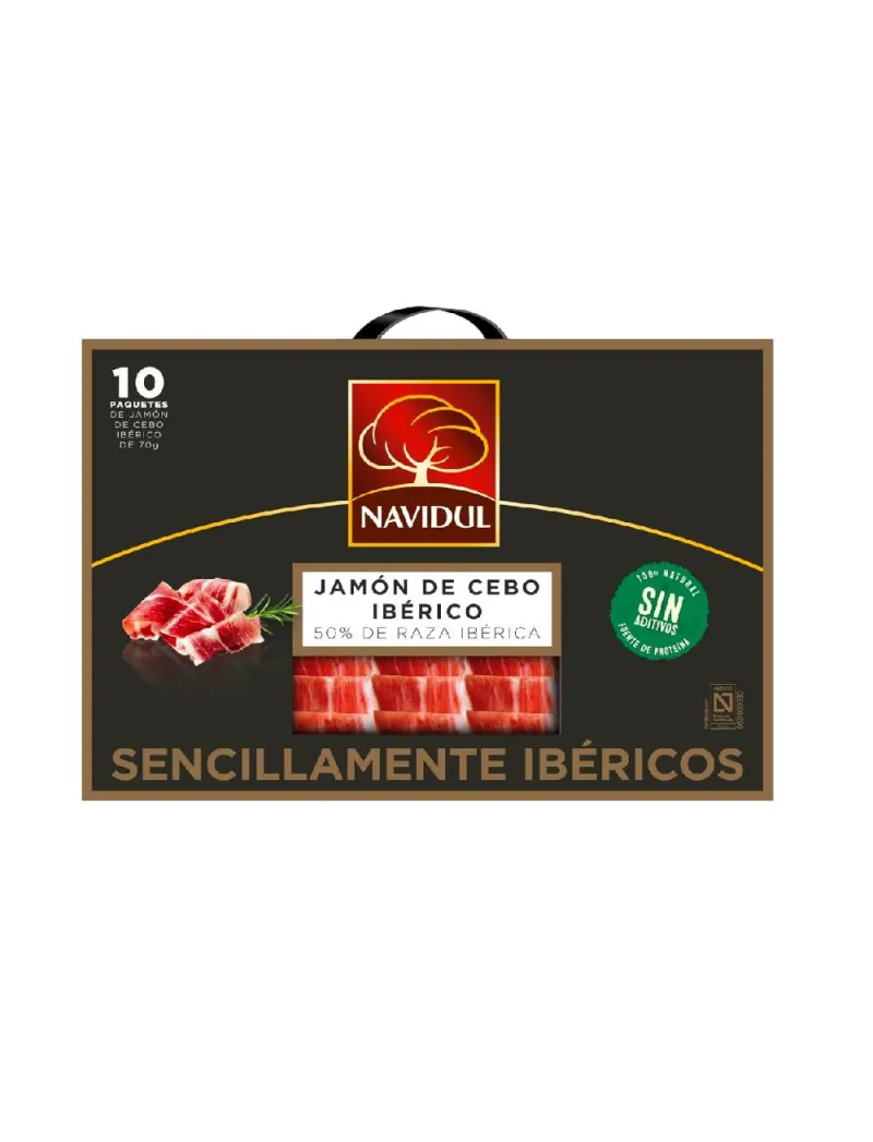 Maletín de jamón de cebo ibérico 50% raza Navidul