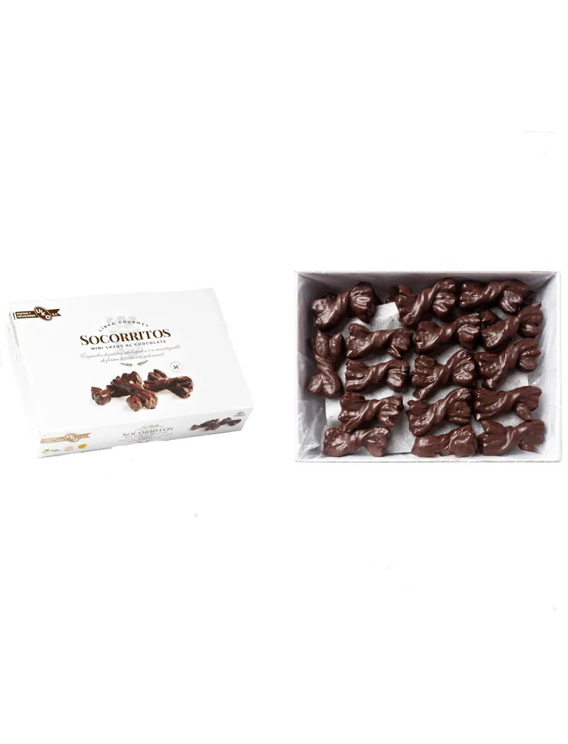 Mini Lazos al Chocolate Hojaldres 300g Socorritos