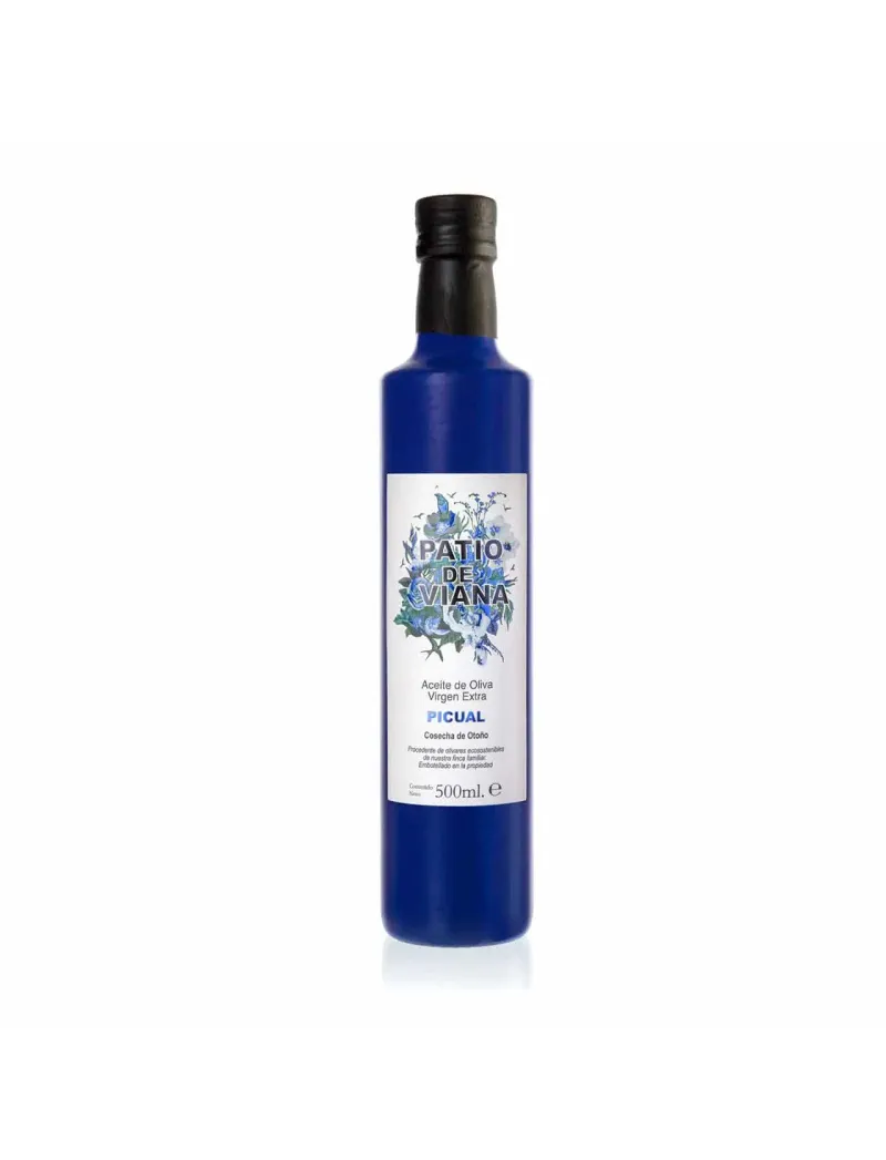EVOO Patio de Viana Picual 500ml Blue Bottle