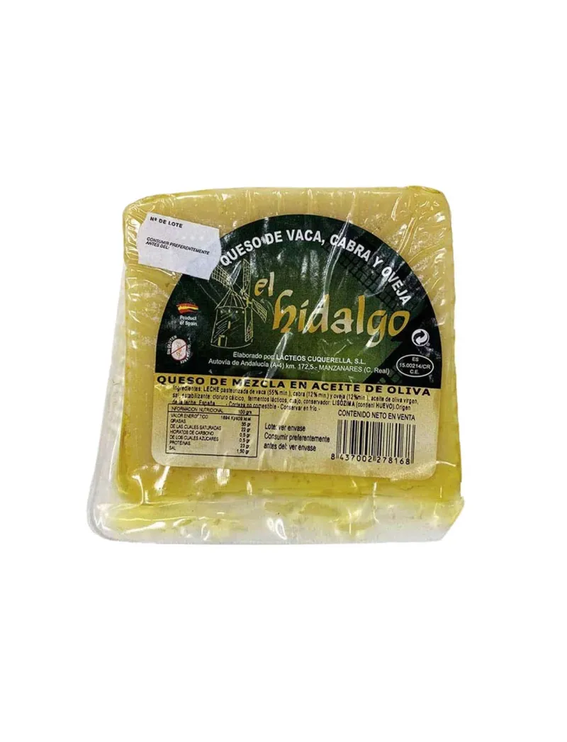 Cuña de queso en aceite 250g El Hidalgo