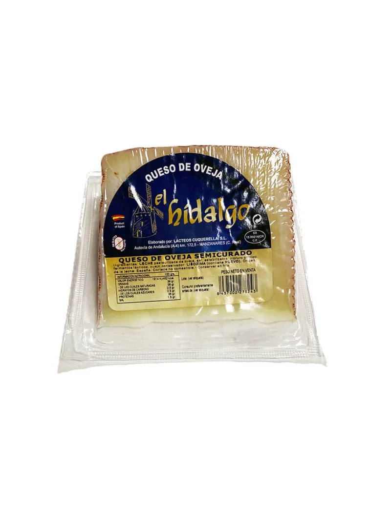 El Hidalgo Semicured Sheep Cheese Wedge - 250g approx