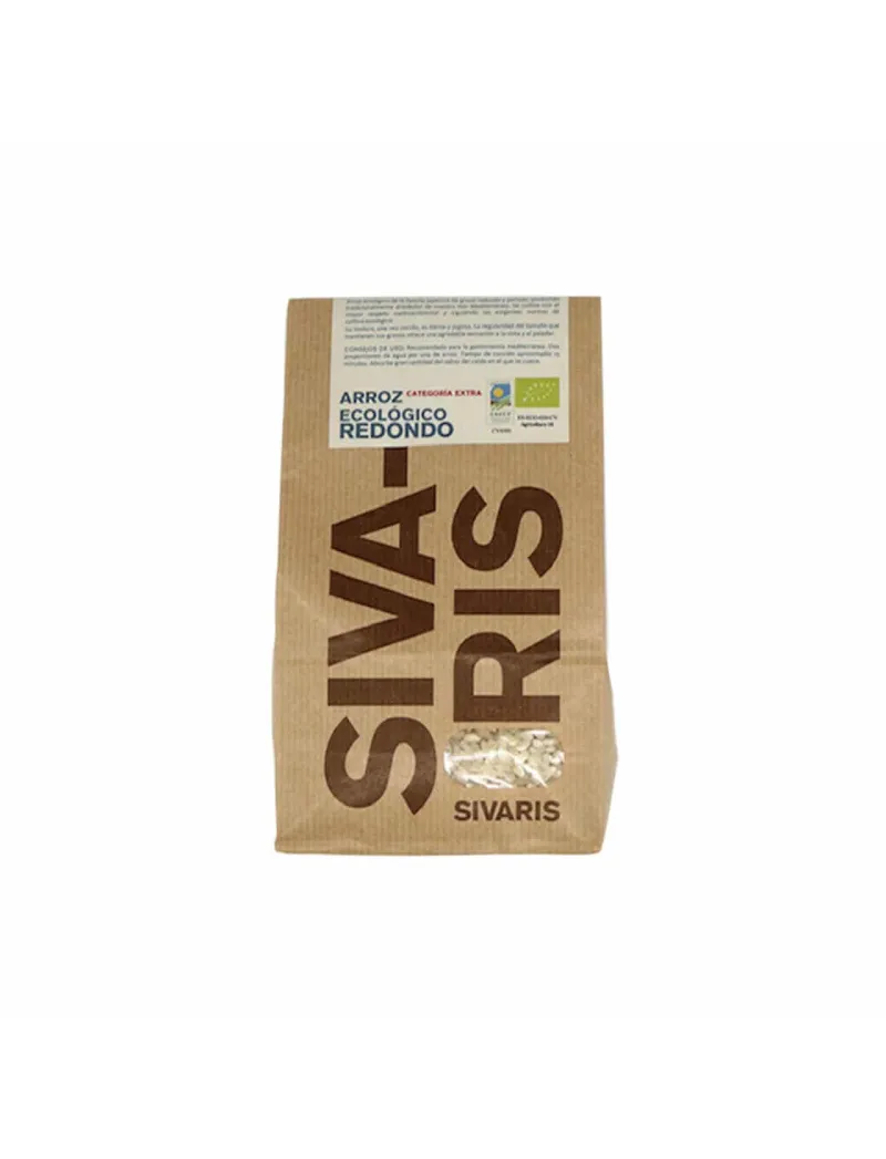 Organic Round Rice - 500g - Sivaris