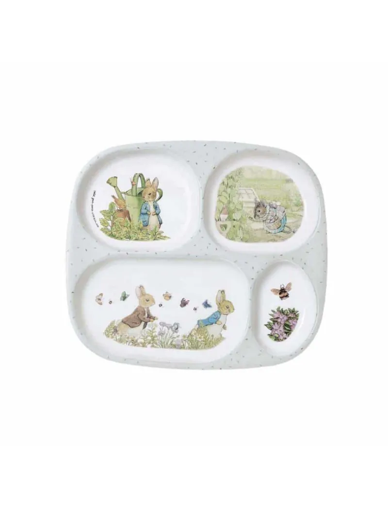 Peter Rabbit" children's food tray 4 compartments