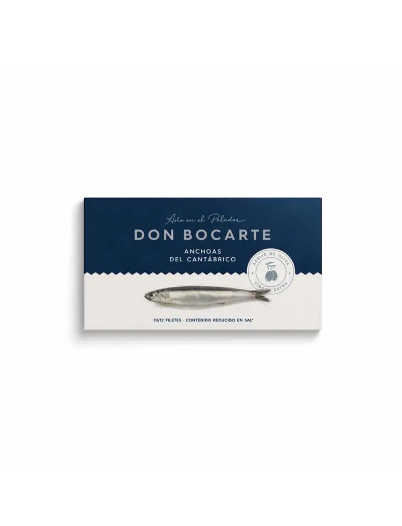 Cantabrian anchovies in EVOO 6/8 fillets 48 g Don Bocarte