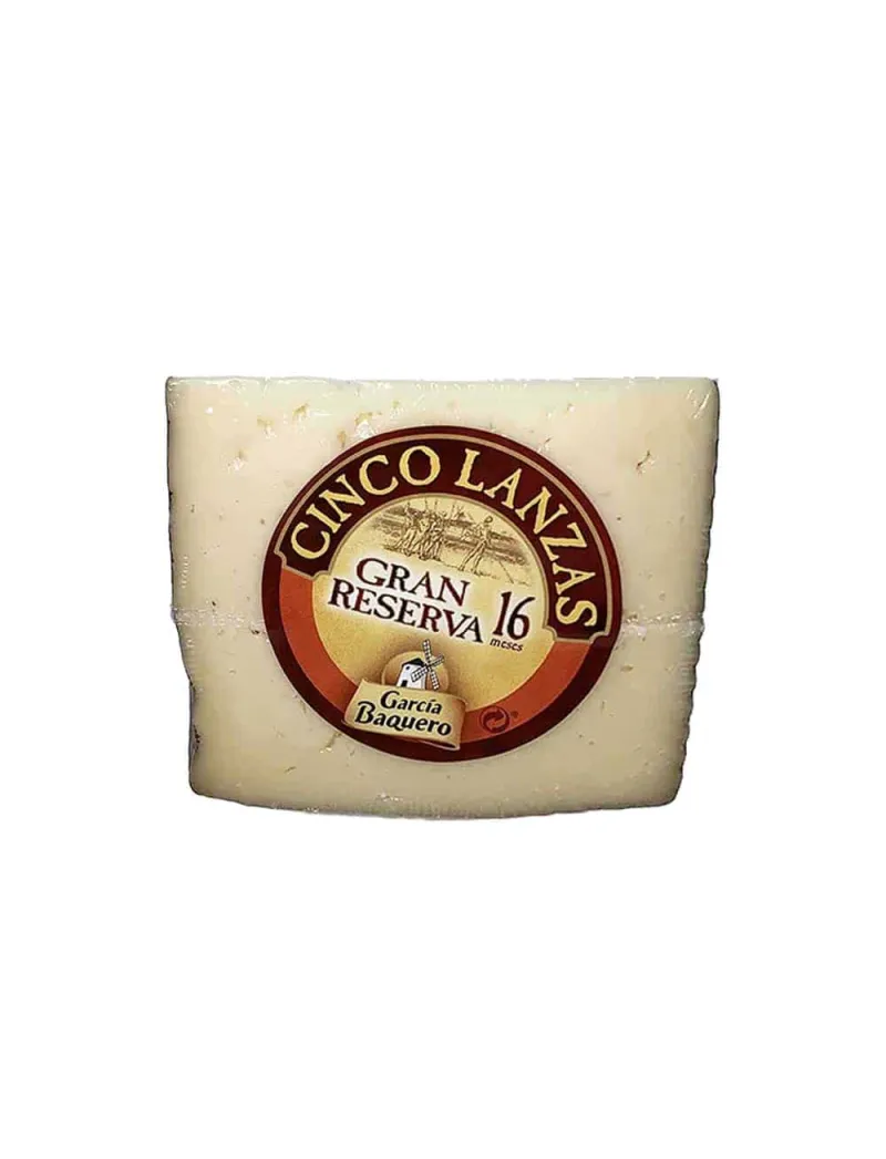 Queso Gran Reserva Cinco Lanzas cuña 400 g aprox. García Baquero