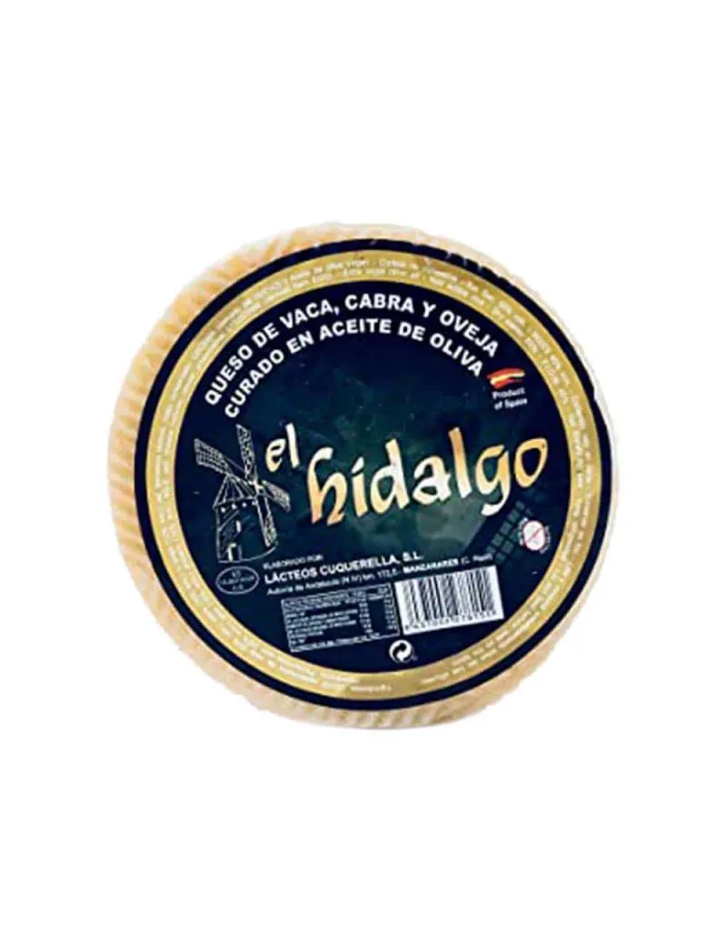 Cow, goat and sheep cheese cured in olive oil El Hidalgo 1Kg Aprox