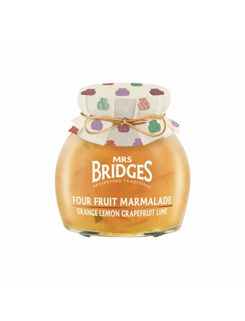 Mrs Bridges 4 Fruit Marmalade (Orange, lemon, grapefruit, lime) 340g
