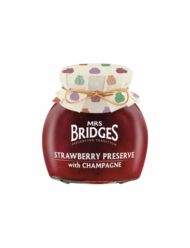 Mrs Bridges Strawberry Champagne Jam 340g