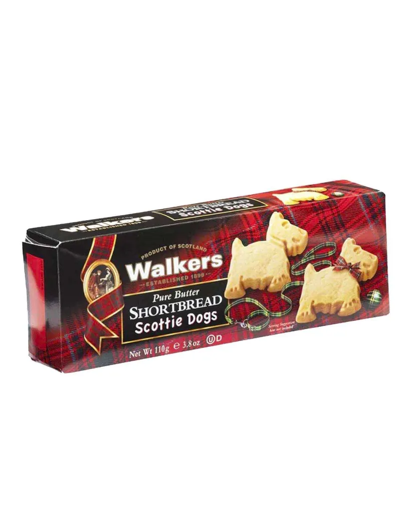 Shortbread scottie dogs galletas de mantequilla 110 g Walkers