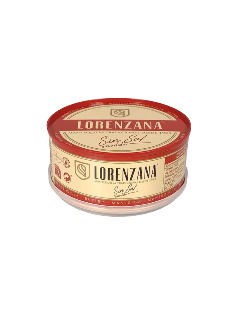Unsalted butter 250g Lorenzana